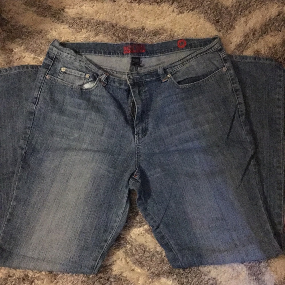 NY&CO West Side Women's Wide Leg Jeans Sz 18